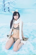 Nana Shirais leopard print bikini gravure035