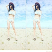 Moeimi Yamada high school girl model in fresh bikini024