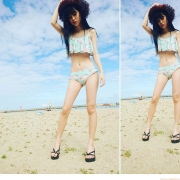 Moeimi Yamada high school girl model in fresh bikini029