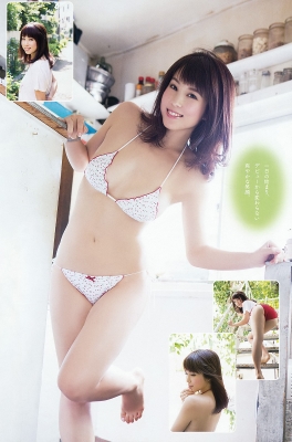 Clear white skin and soft G cup Minori Inudo gravure swimsuit images014