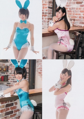 Aya Yamamoto Miyuki Watanabe Super Sexy Swimsuit Bunny Namba Bishoujo Love Song004