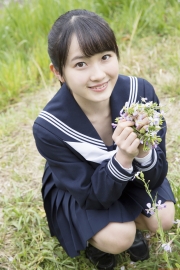 Chisaki Morito Gravure Swimsuit ImagesThe moment whenshe goes from 16 to 17 years old Morning Musume036