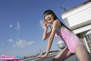 Hikaru Takahashi Pink Swimming Race Swimsuit School Swimsuit017