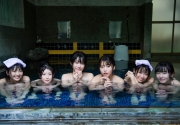 School camp of beautiful girls swimsuit gravure hotspring bikini032