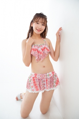 Asami Kondo Swimsuit Gravure Floral Pattern Bikini 2021002