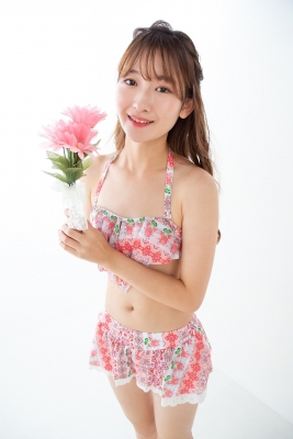 Asami Kondo Swimsuit Gravure Floral Pattern Bikini 2021013