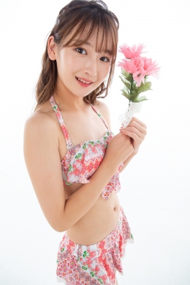 Asami Kondo Swimsuit Gravure Floral Pattern Bikini 2021015