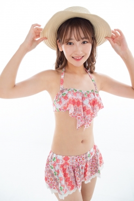 Asami Kondo Swimsuit Gravure Floral Pattern Bikini 2021019