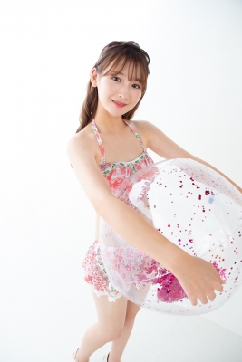 Asami Kondo Swimsuit Gravure Floral Pattern Bikini 2021023