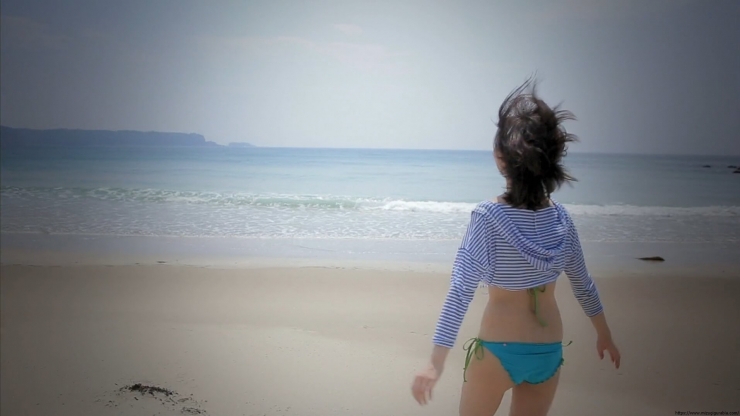 Onono Onono Light Blue Bikini Beach001