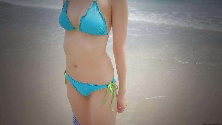 Onono Onono Light Blue Bikini Beach054