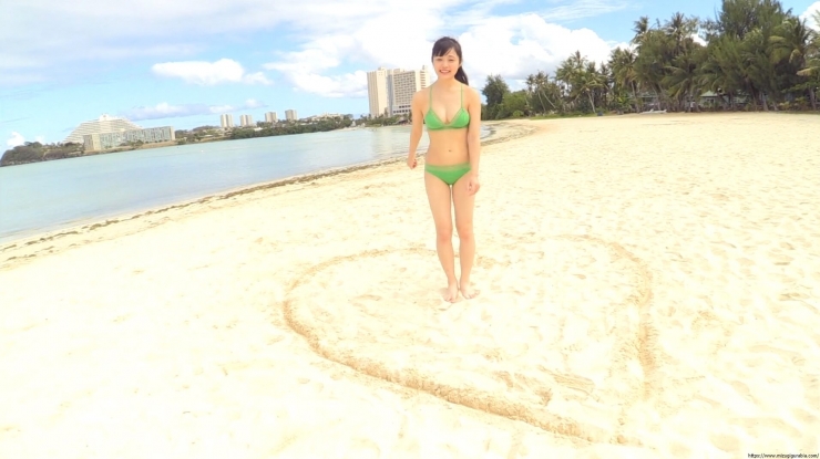 Sakakura Ando Beach Green Bikini155