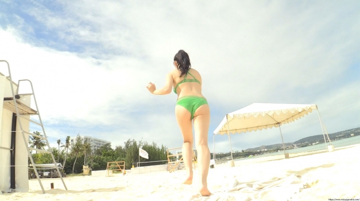 Sakakura Ando Beach Green Bikini188