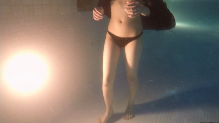 Sakakura Ando Night Pool Black Bikini Black Bikini 052
