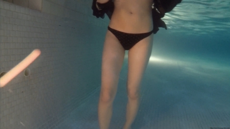 Sakakura Ando Night Pool Black Bikini Black Bikini 051