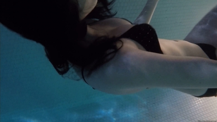 Sakakura Ando Night Pool Black Bikini Black Bikini 085