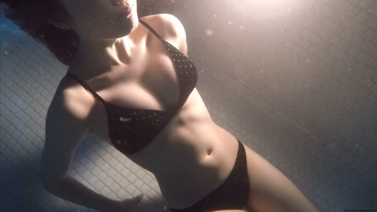 Sakakura Ando Night Pool Black Bikini Black Bikini 091