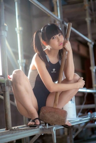 Miyu Inamori High leg swimming suit72