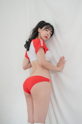 Gym Uniform Bloomers Cosplay Sexy Pants Red Korean Beauty27