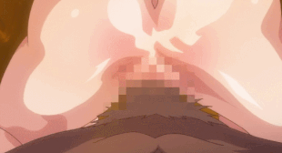 膣内断面付き！マンコをガンガン突かれて子宮にどっぷり中出しされるエロアニメGIF画像14